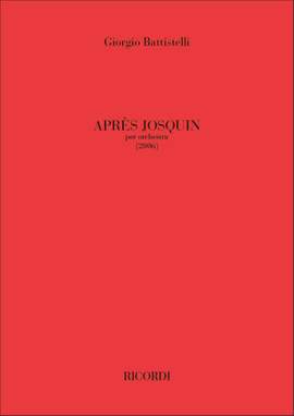 Giorgio Battistelli: Après Josquin