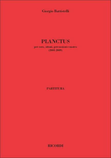 Giorgio Battistelli: Planctus