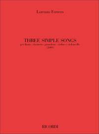 Lorenzo Ferrero: Three Simple Songs
