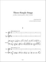 Lorenzo Ferrero: Three Simple Songs Product Image