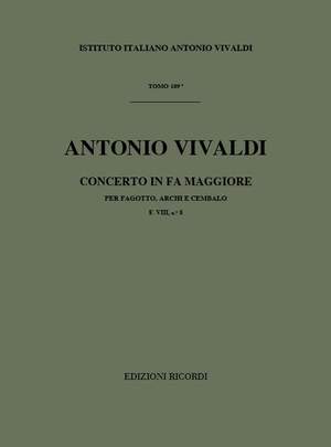 Antonio Vivaldi: Concerto per Fagotto, Archi e BC in Fa Rv 485