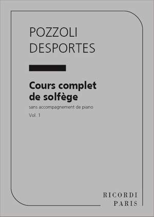 Ettore Pozzoli: Cours Complet de Solfege Vol. 1