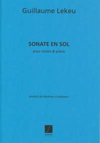 Guillaume Lekeu: Sonate En Sol Majeur