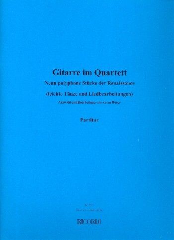 Anton Hoger: Gitarre im Quartett