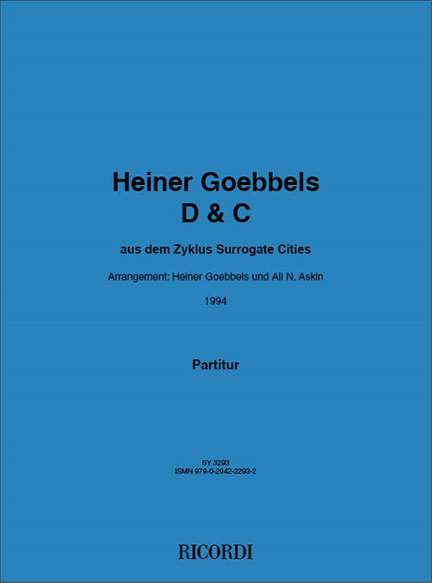 Heiner Goebbels: D&C