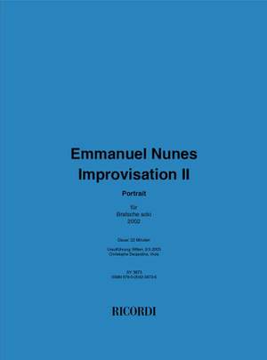 Emmanuel Nunes: Improvisation II