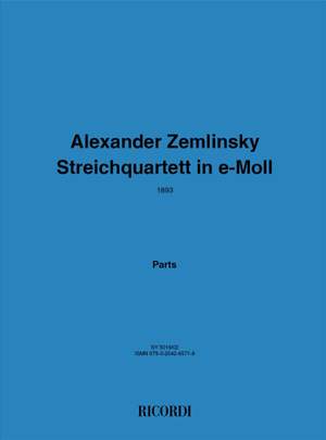 Alexander Zemlinsky: Streichquartett E-Moll