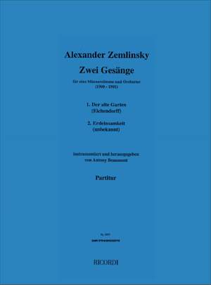 Alexander Zemlinsky: Zwei Gesänge (1900-01)