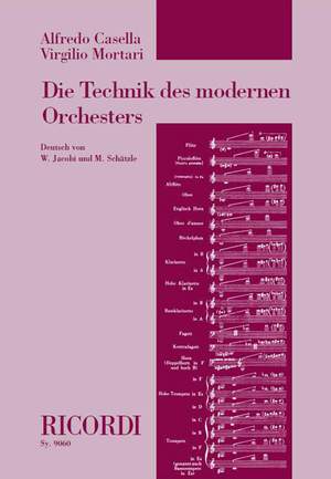 Alfredo Casella: Die Technik des modernen Orchesters