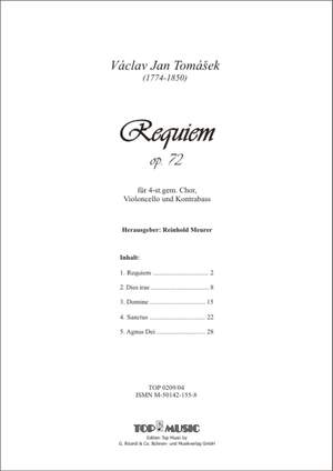 Vaclav Jan Tomasek: Requiem op 72