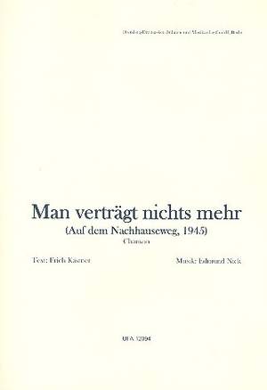 Edmund Nick: Man verträgt nichts mehr (Auf dem Nachhauseweg, 19