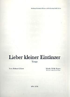 Willy Rosen: Lieber kleiner Eintänzer