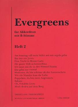 Evergreens, Heft 2, für Akkordeon