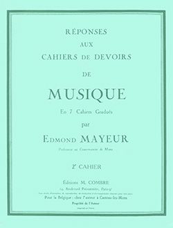 Edmond Mayeur: Réponses aux devoirs du n°2