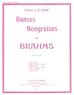 Johannes Brahms: Danses hongroises Vol.1 (n°1 à 5)