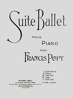 Francis Popy: Suite de ballet (5 pièces)
