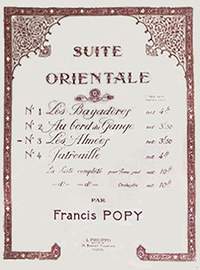 Francis Popy: Suite orientale n°3 Les Almées