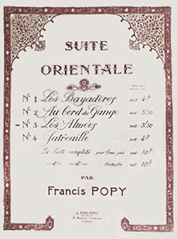 Francis Popy: Suite orientale n°3 Les Almées