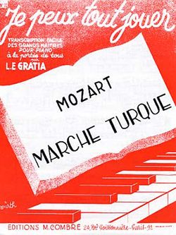 Wolfgang Amadeus Mozart: Marche turque (JPTJ22)