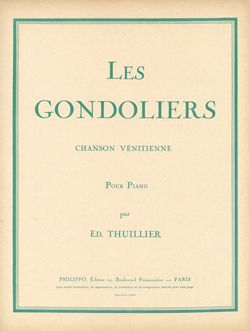 E. Thuillier: Les Gondoliers