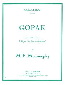 Modest Mussorgsky: Gopak extr. de La Foire de Sorotchintsky