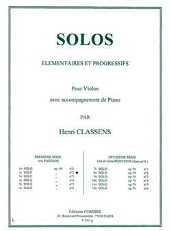 Henri Classens: Solo n°2 Op.69 n°2 (première série)