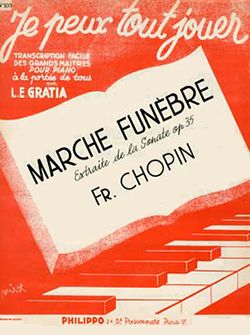 Frédéric Chopin: Marche funèbre extr. de la Sonate Op.35 (JPTJ109)