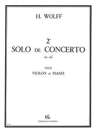 H. Wolff: Solo de concerto n°2 en sol