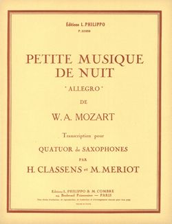 Wolfgang Amadeus Mozart: Petite musique de nuit : allegro