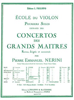 Pierre Rode: Solo n°1 du concerto n°14