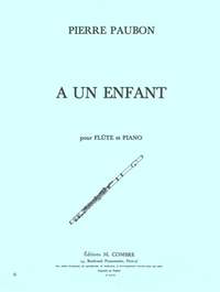 Pierre Paubon: A un enfant