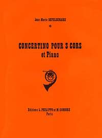 Jean-Marie Depelsenaire: Concertino pour 3 cors et piano