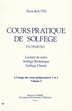 Pierre Boutin: Cours pratique de solfège Vol.2