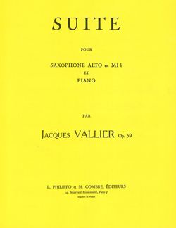 Jacques Vallier: Suite Op.59