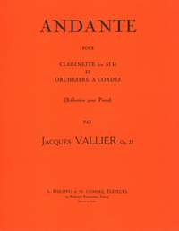 Jacques Vallier: Andante Op.27