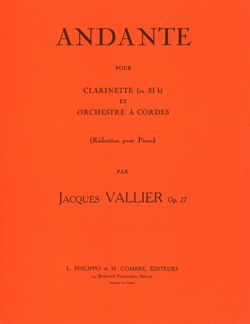 Jacques Vallier: Andante Op.27
