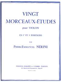 Pierre-Emmanuel Nerini: Morceaux-études (20) 1e et 3e positions