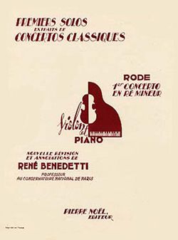 Pierre Rode: Solo n°1 du concerto n°1 en ré min.