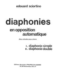 Edouard Sciortino: Diaphonies (2 études) Op.11