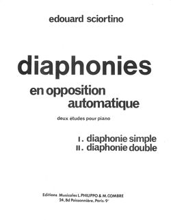 Edouard Sciortino: Diaphonies (2 études) Op.11