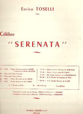 Enrico Toselli: Serenata Op.6