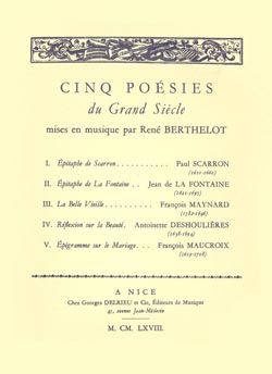 René Berthelot: Poésies du grand siècle (5)