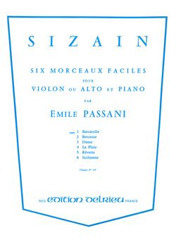 Emile Passani: Sizain 1 : Barcarolle