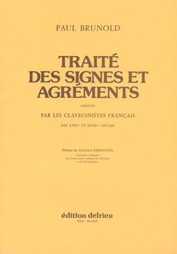 Paul Brunold: Traité des signes et agréments