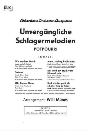 Willi Münch: Unvergängliche Schlagermelodien