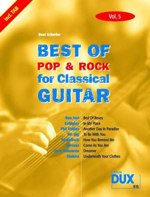 Beat Scherler: Best of Pop & Rock for Classical Guitar Vol. 5