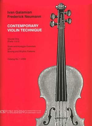 Ivan Galamian: The Galamian Contemporary Violin Technique, Vol. 1