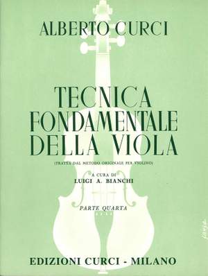 Luigi A. Bianchi: Tecnica Fondamentale Della Viola Vol. 4