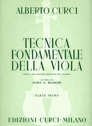 Luigi A. Bianchi: Tecnica Fondamentale Della Viola Vol. 1