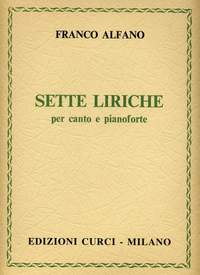 Franco Alfano: Sette Liriche
